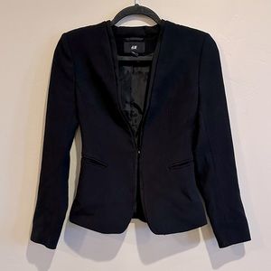 H&M Collarless Buttonless Blazer